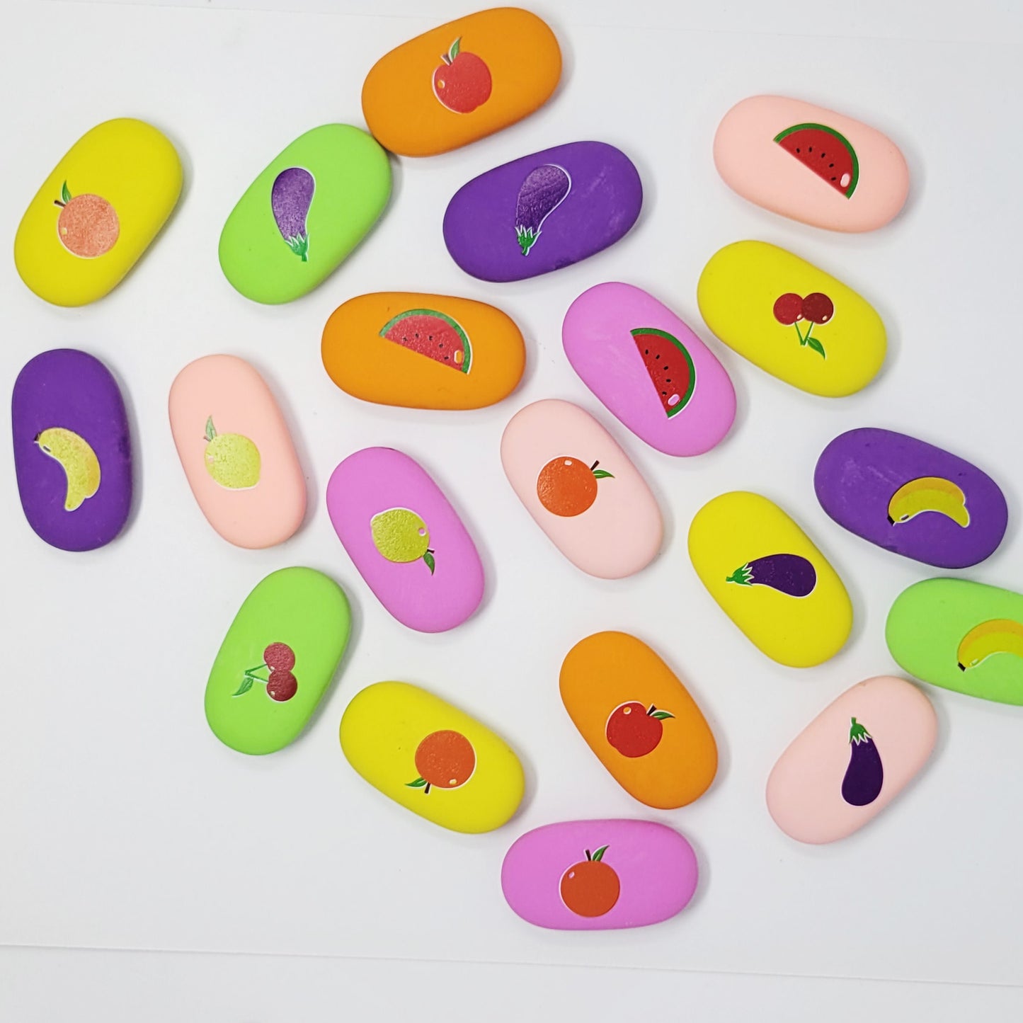 Pack 50 Fruit Erasers