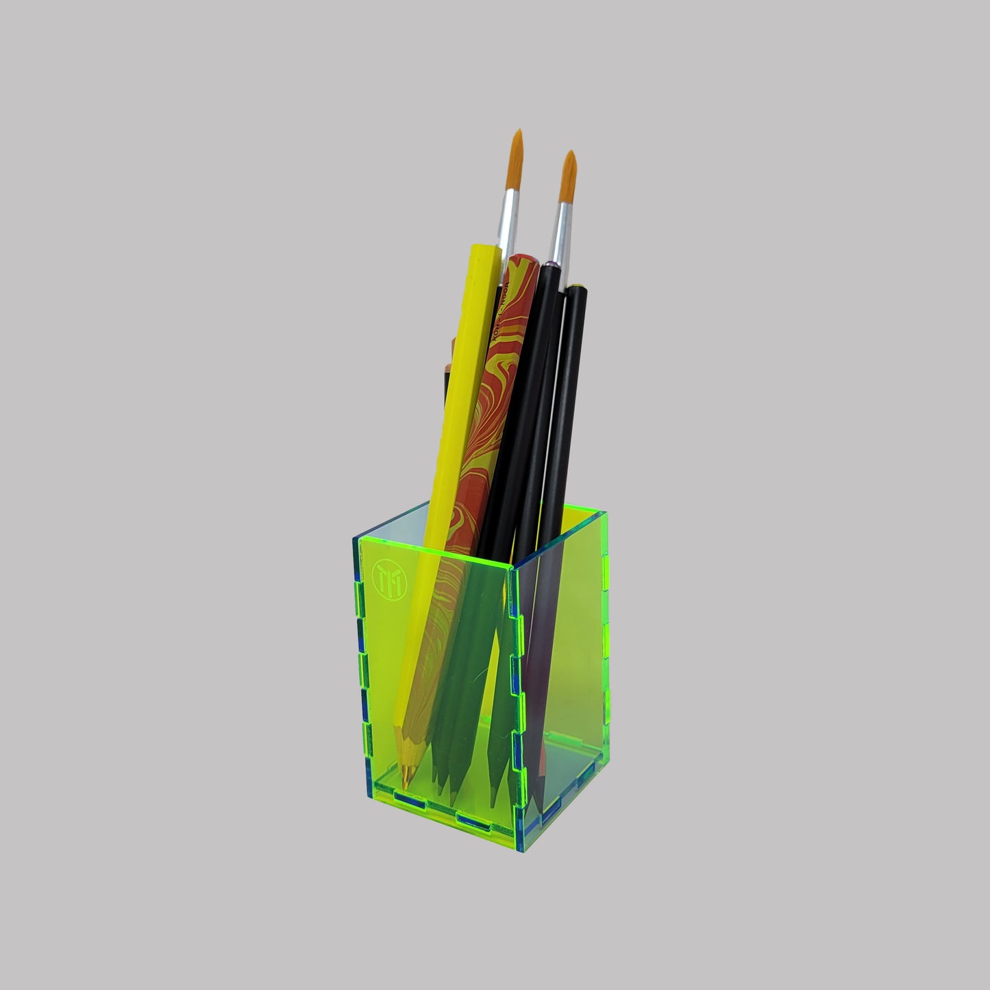 Neon Green  Neon Blue Pencil Holder