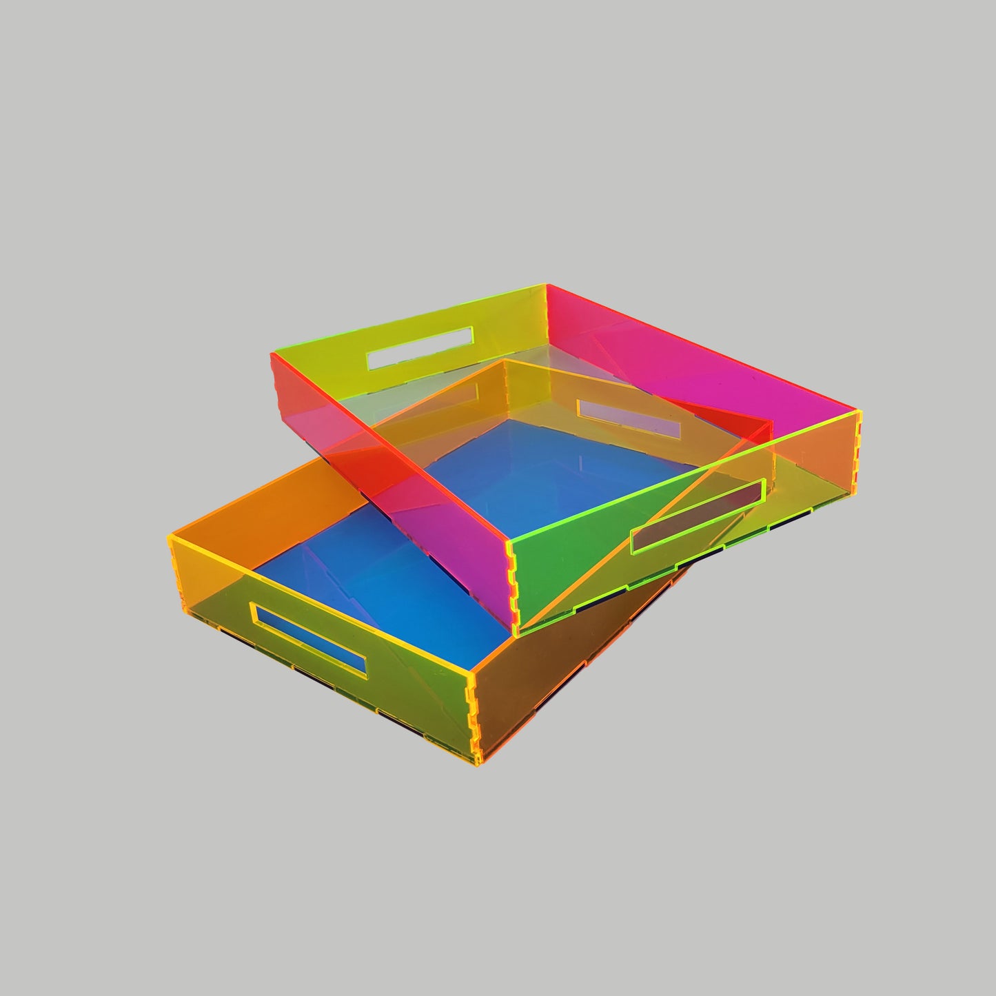 Tray Desk Organizer Neon Orange / Neon Blue  / Neon Yellow